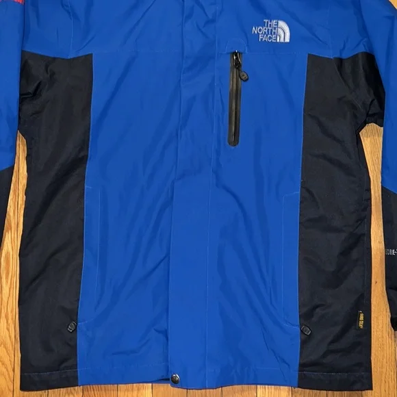 The North Face Blue & Black Men’s Raintex Winter Coat w/Removable Inner Fleece